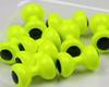 Colorful Dumbbell Eyes to enhance fly visibility and add weight for deeper swimming.