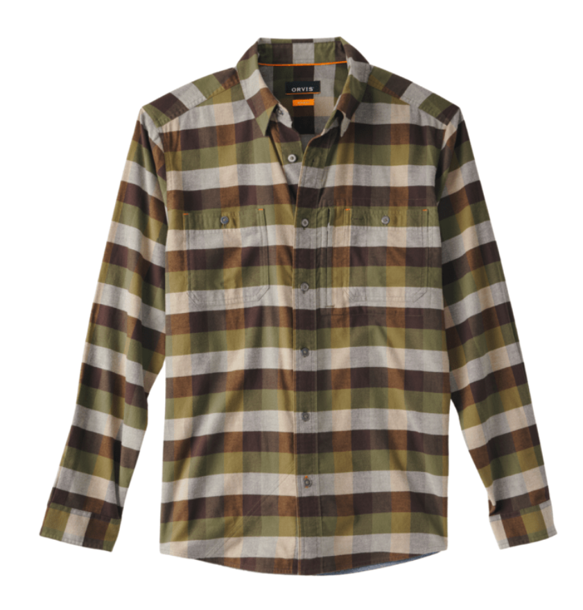 Orvis Flat Creek Tech Flannel Shirt Tarragon Moss Orvis Flat Creek Tech Flannel Shirt Tarragon Moss color