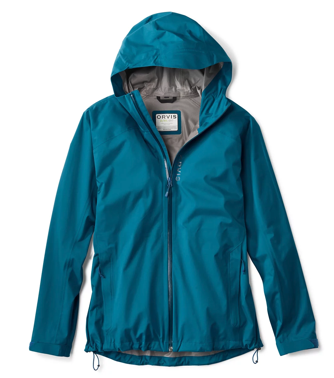 Orvis Men's Ultralight Storm 2.5L Jacket Blue Lagoon Blue Lagoon color of  Orvis Men's Ultralight Storm 2.5L Jacket