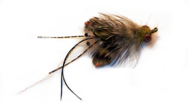 Whitlock's Near Nuff Crayfish is a great fly for targeting trout and bass and is available for sale online
