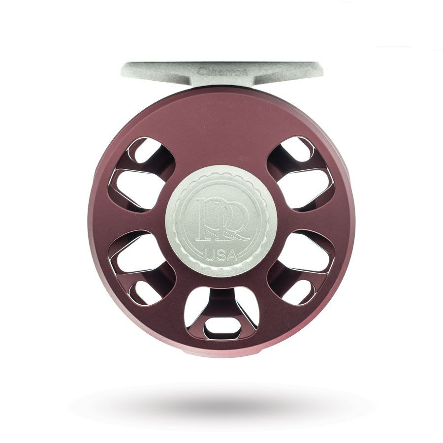 Ross Reels Cimarron Fly Reel Matte Merlot Fly Shop Exclusive Frame and drag knob of the Ross Reels Cimarron Fly Reel Matte Merlot Fly Shop Exclusive
