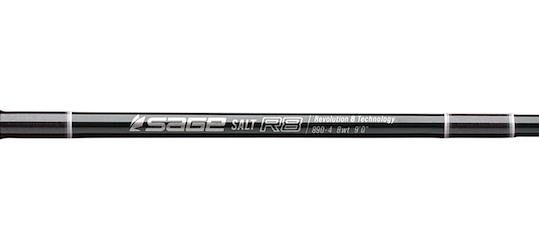 Sage Salt R8 Fly Rod, engineered with R8 Core technology for superior saltwater performance and versatility
