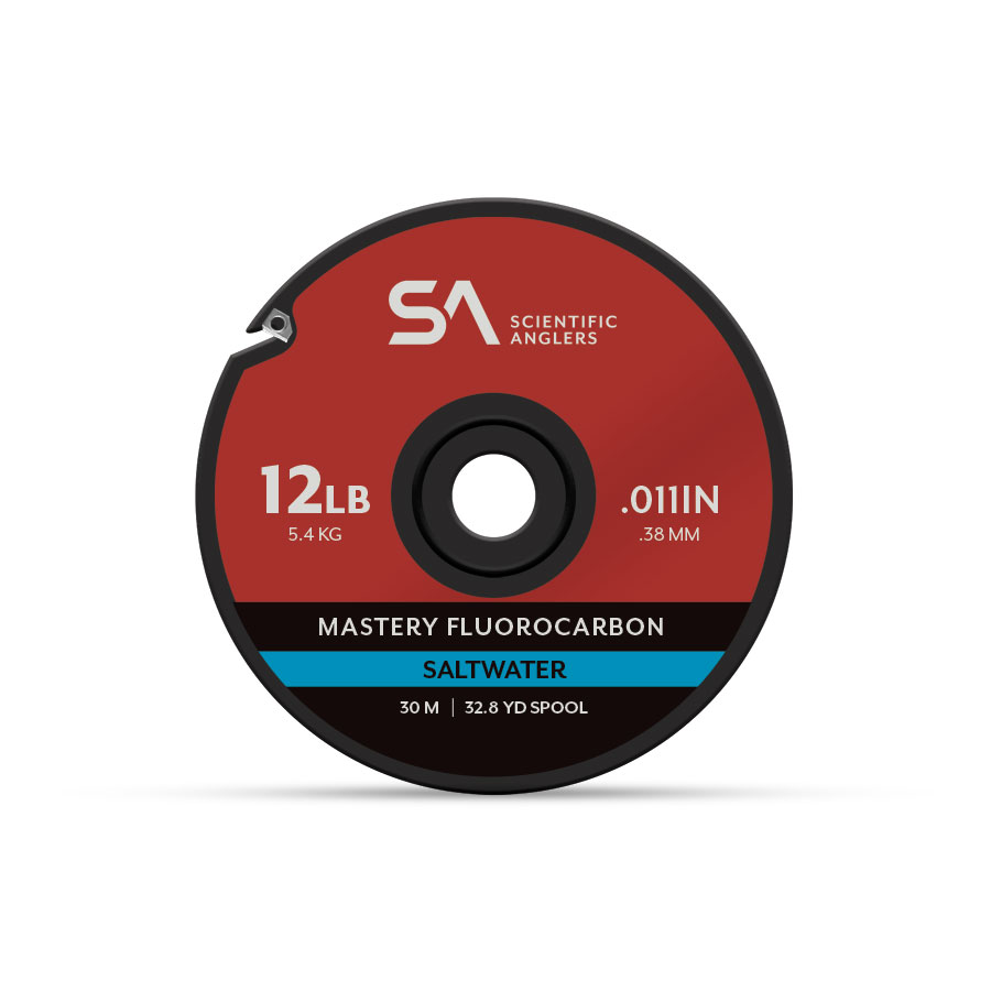 Scientific Anglers Mastery Saltwater Fluorocarbon Tippet Scientific Anglers Mastery Saltwater Fluorocarbon Tippet spool – strong, abrasion-resistant fly fishing tippet for saltwater spe