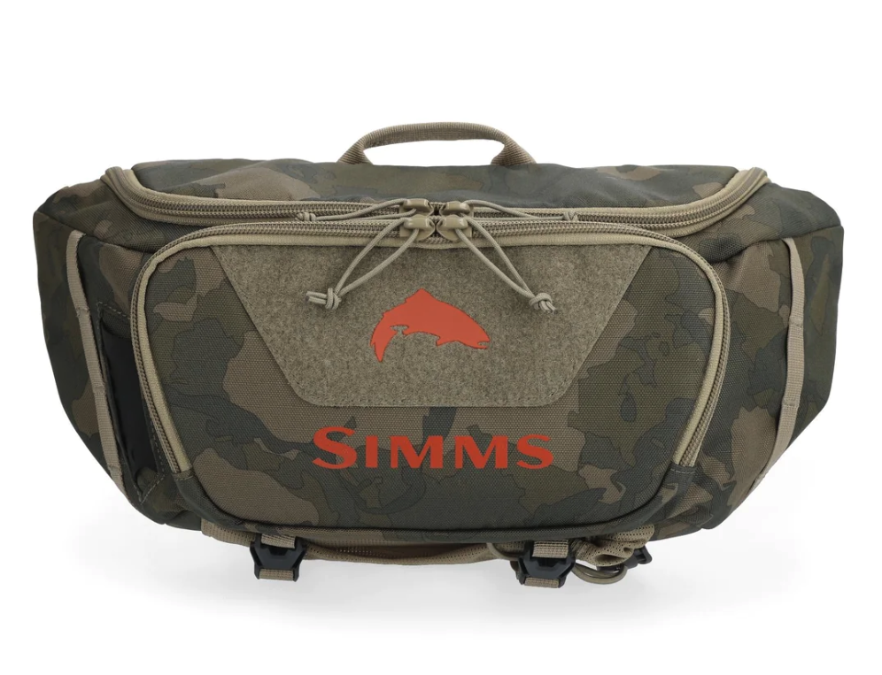 Simms Tributary Hip Pack Regiment Camo Olive Drab Simms fishing packs and bags online.