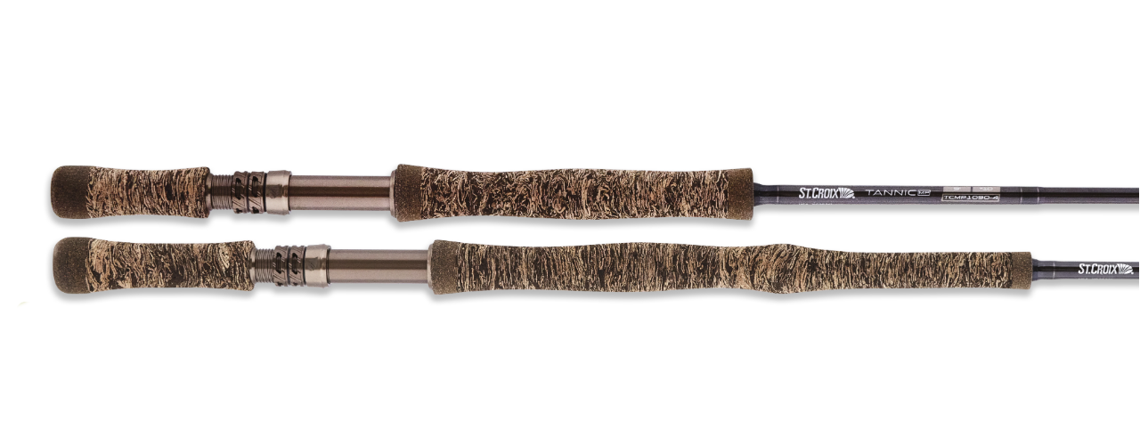 St. Croix Tannic Pike & Musky Fly Rod Both handles of St. Croix Tannic Pike & Musky Fly Rod