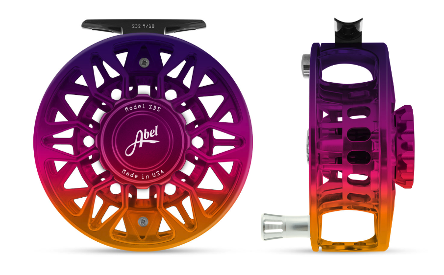 Order Abel SDS sunset fade fly fishing reels in stock online.