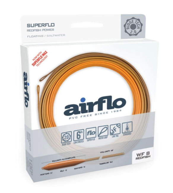 Airflo SuperFlo Ridge 2.0 Redfish Power Fly Line box.