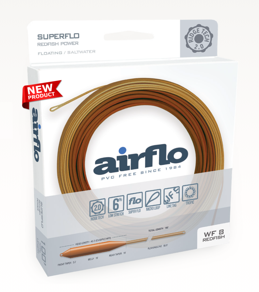 Airflo SuperFlo Ridge 2.0 Redfish Power Fly Line box.