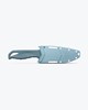 Benchmade Undercurrent knife in its blue polymer sheath, ready for carrying."