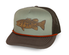 Fishpond Smallie Hat featuring an embroidered smallmouth bass, in stock and available to order today.