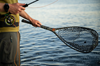 Weatherproof Fishpond Middle Fork Net with rubberized grip handle