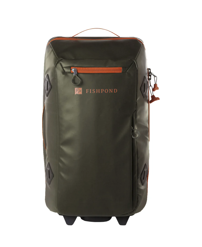 Fishpond Stormshadow Rolling Carry-On – rugged, versatile carry-on luggage for travel and fishing gear