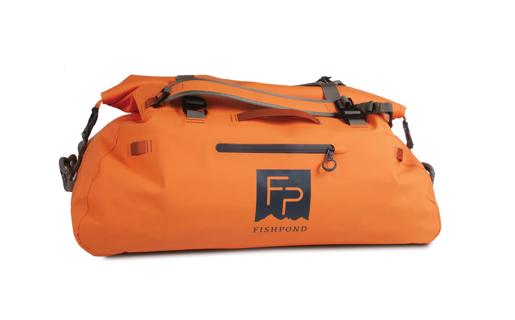 Fishpond Thunderhead Large Roll Top Duffel in Eco Cutthroat Orange – waterproof duffel for fishing and outdoor adventures