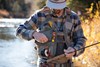 Versatile Fishpond Flint Hills Vest – Features gear attachment tabs, cord loops, and D-ring for net release