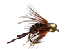 Tungsten bead weighted fly for use in fast moving water