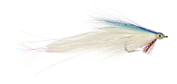 Lefty's Deceiver fishing fly in blue and white color