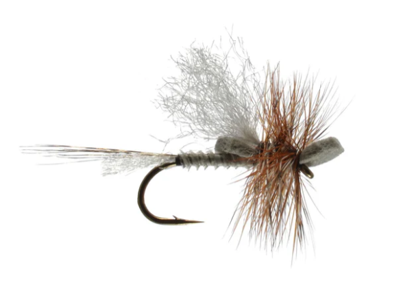 Mason's Mighty Morsel Mayfly pattern in adams color.