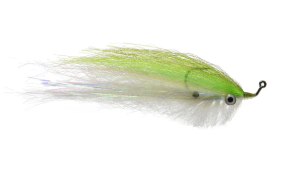 Bisharat Spot On Baitfish Chartreuse White color