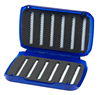 Fulling Mill Fly Patch Box in blue - ideal for storing and organizing fly patterns with high-quality foam