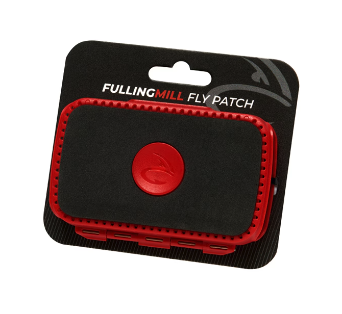 Innovative Fulling Mill Fly Patch Box - features durable foam and secure closure for fly pattern storage