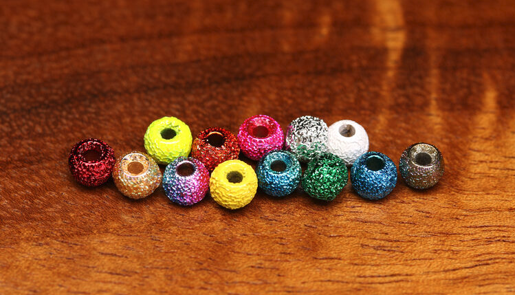 Hareline Gritty Brass Beads in all colors