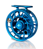 Custom blue Hatch fly fishing reels made in USA