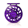 Drag knob side view of Hatch Iconic Fly Reel 4 Plus Phantom Purple Limited Edition