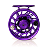 Front view of Hatch Iconic Fly Reel 4 Plus Phantom Purple Limited Edition