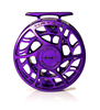 Drag knob view of Hatch Iconic Fly Reel 5 Plus Phantom Purple Limited Edition