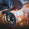 Lamson Guru E-Series Fly Reel in the field