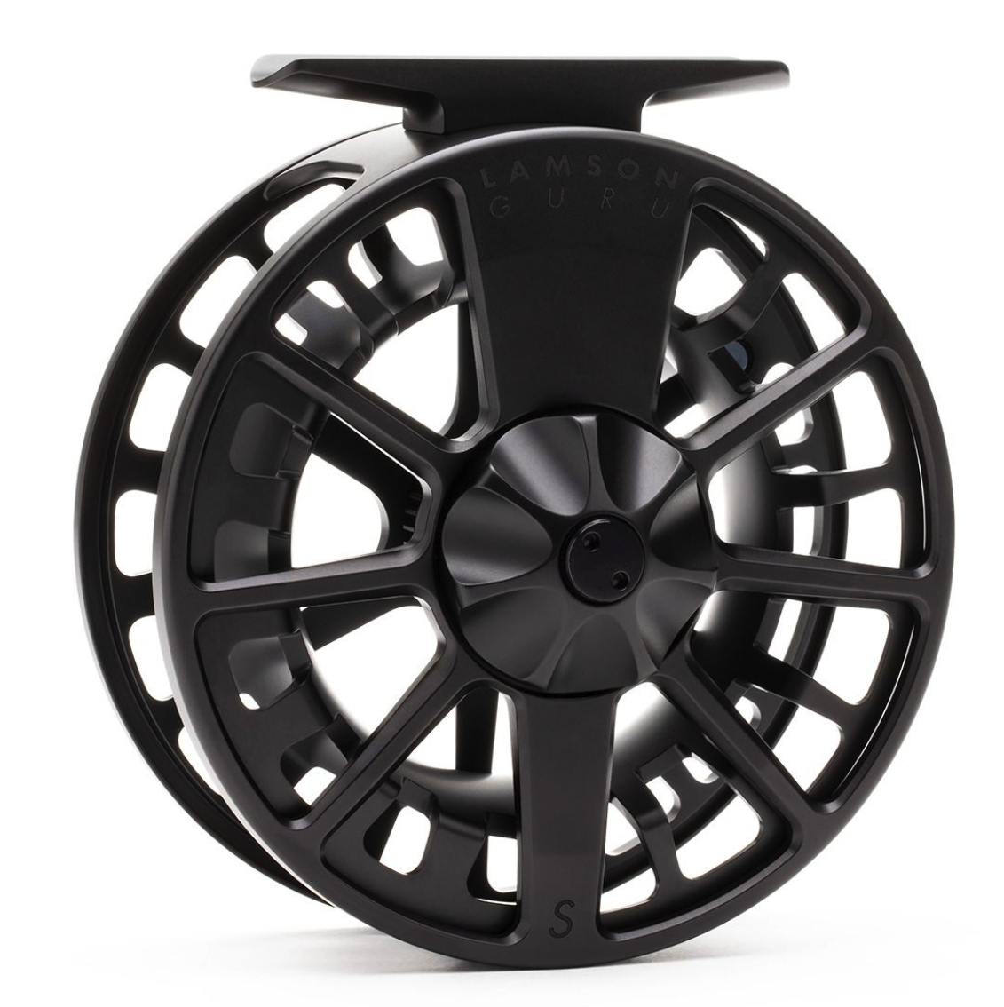 Lamson Guru S Fly Fishing Reel in Matte Black Finish