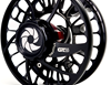 Drag knob of black Nautilus GTS Fly Reel