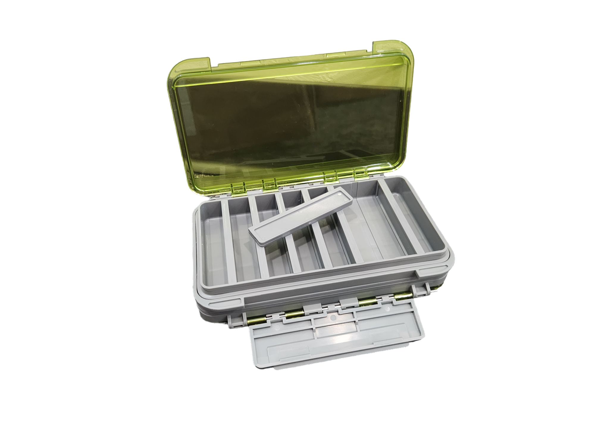 Top side view of compartments for New Phase Water Resistant Double Sided Compartment Fly Box