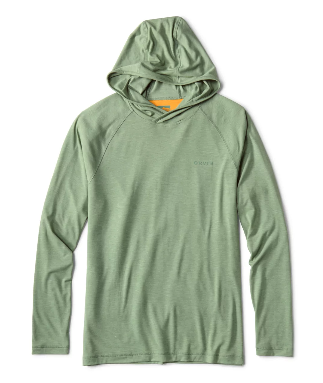 Orvis DriCast Sun Hoodie in aloe color.