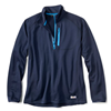 Orvis Horseshoe Hills Quarter-Zip Fleece in true navy color.