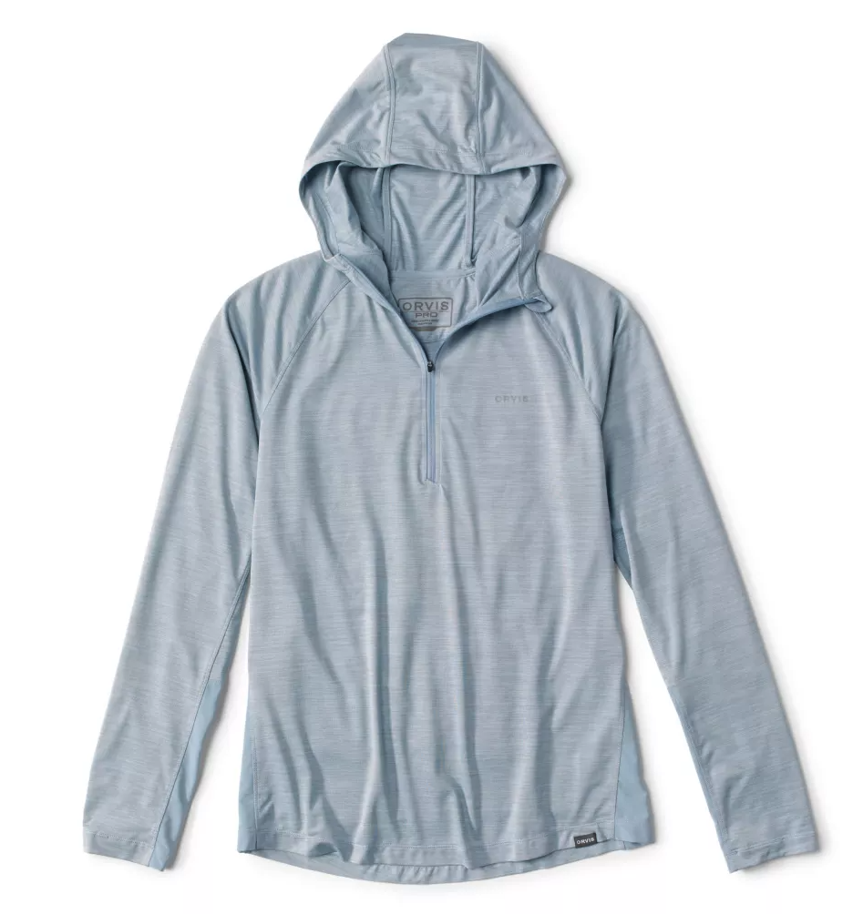 Orvis PRO Sun Hoodie in blue fog color