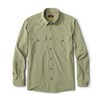 Olivine colored model of the Orvis Stonefly Stretch Long-Sleeve Shirt