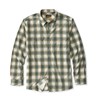 Peacock / Pilsner Plaid colored model of the Orvis Stonefly Stretch Long-Sleeve Shirt