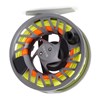 Front side view of Charcoal Orvis Clearwater Fly Reel with fly line