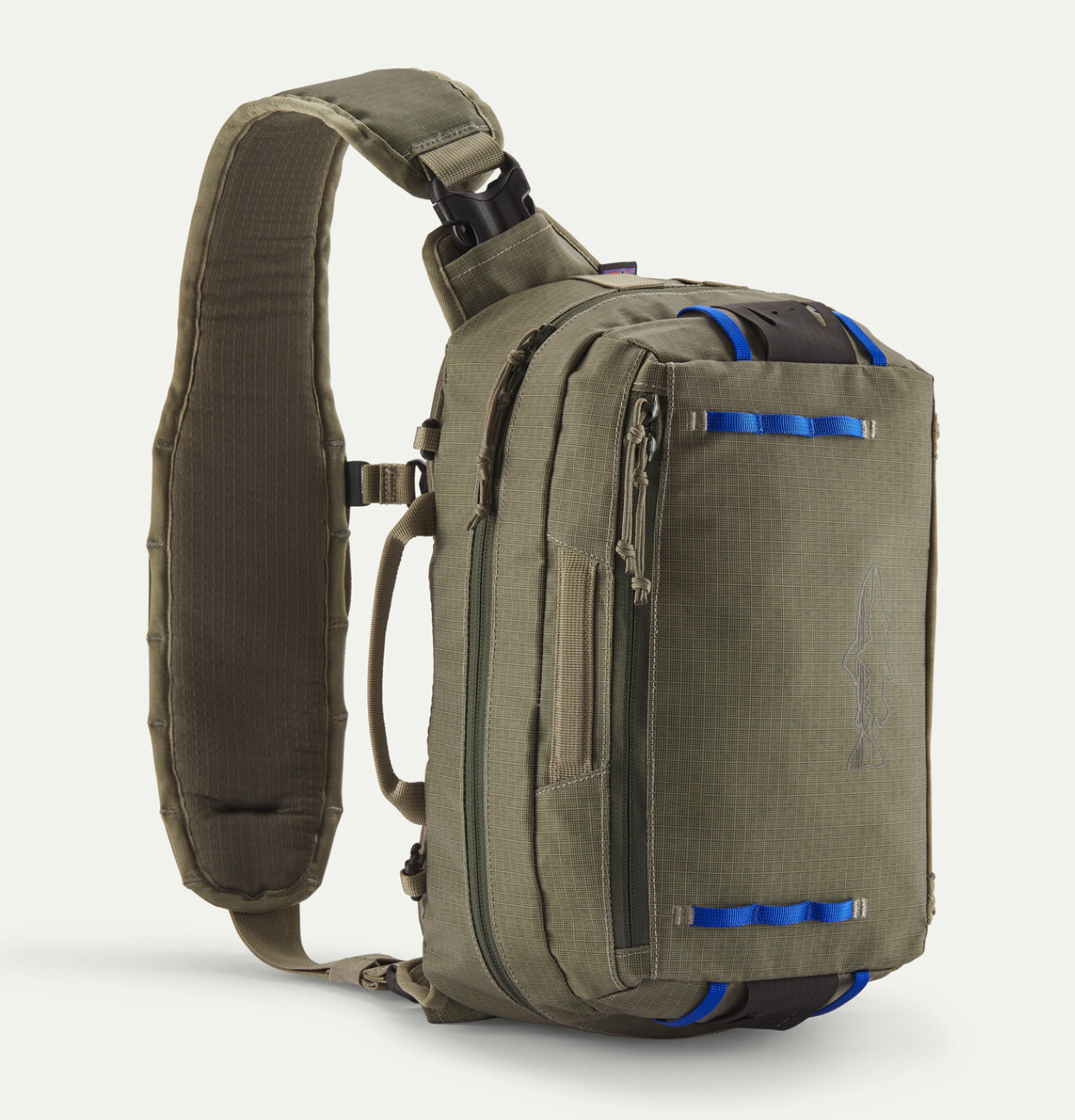 Patagonia Stealth Switch Fishing Pack 9L in river rock green color.