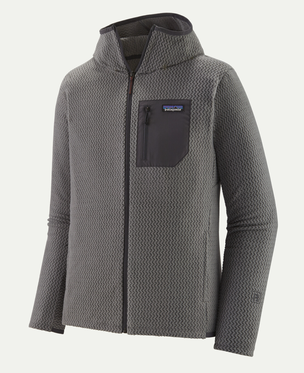 Patagonia R1 Air Full-Zip Hoody in Forever Grey color.