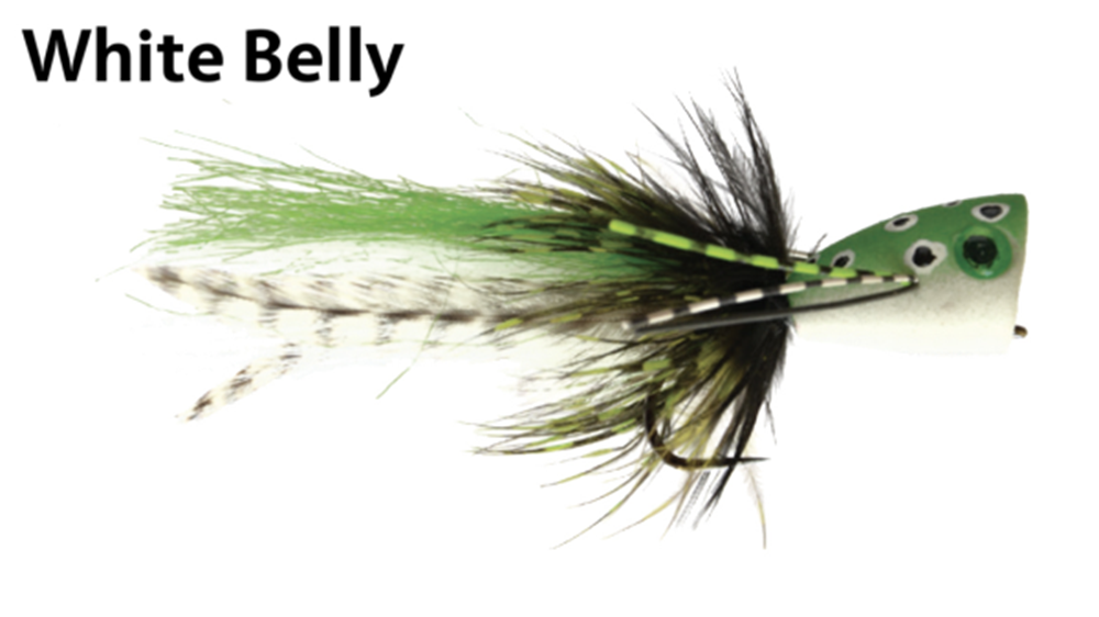 J's Psychoactive Frog Popper Fly  Buy Bass Fly Fishing Poppers