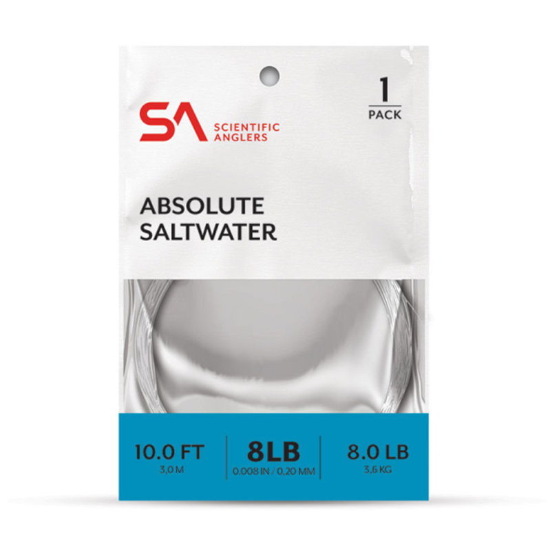 Scientific Anglers Absolute Saltwater Leader, Buy SA Fly Fishing Leaders  Online At The Fly Fishers