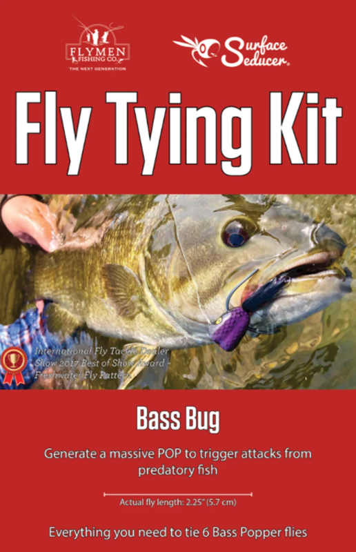 Flymen Fishing Bass Popper Fly Tying Kit, Bass Bug Fly Tying, Foam Popper  Bodies