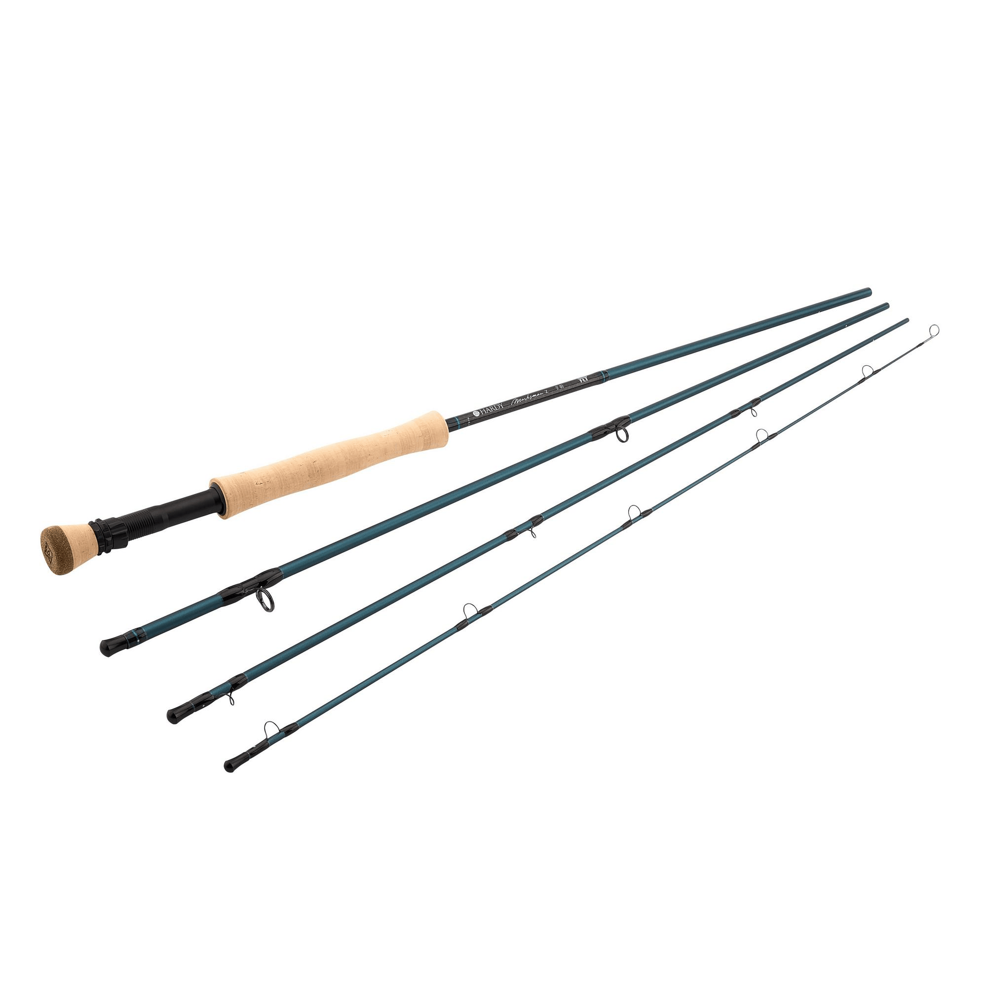 Disassembled sections of Hardy's Marksman Z Fly Rod