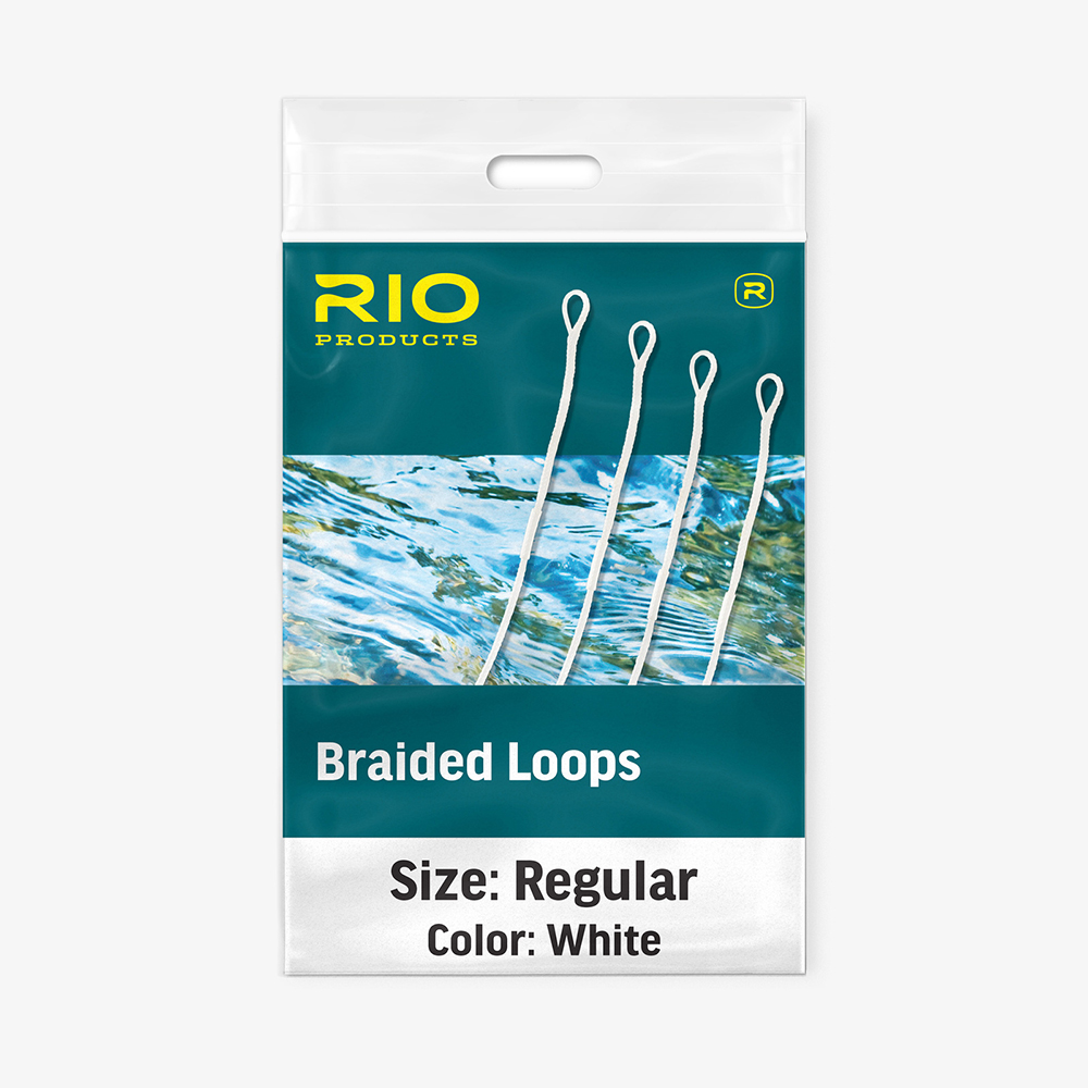 Rio Fly Line Braided Loops - easily add secure loops to your fly lines, 4-pack.