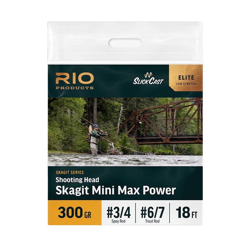 RIO Elite Skagit Mini Max Power Shooting Head: Ideal spey line for Trout Spey rods and light two-handed rods.