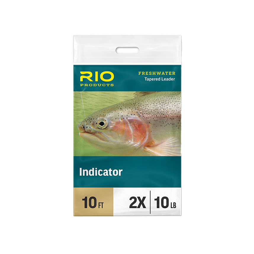 RIO Indicator Fly Fishing Leader with powerful butt and short taper for casting