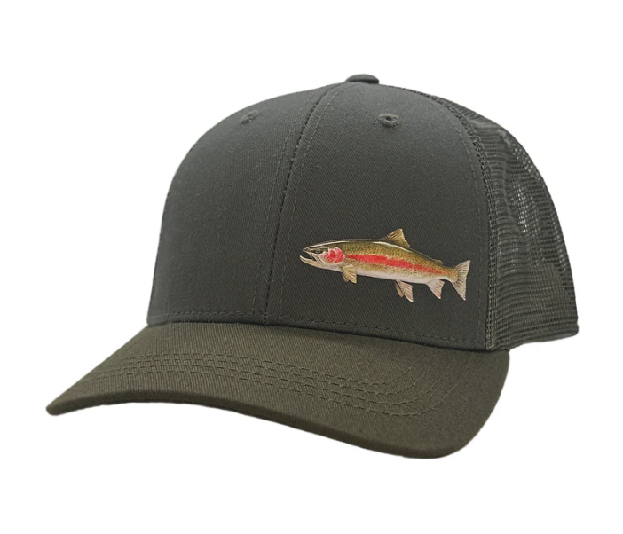 Shop rainbow trout fly fishing hats for sale online.