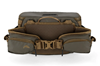 Front buckle view of belt of Simms Headwaters Hip Pack in hickory color.